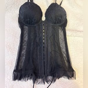 La Senza Lace Pushup Corset/Bustier Top
